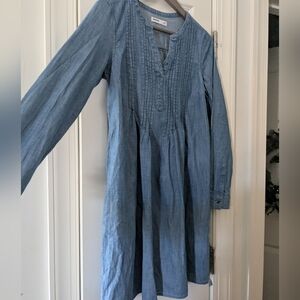Pretty Sonoma Blue Flowy Boho Dress xs Petite